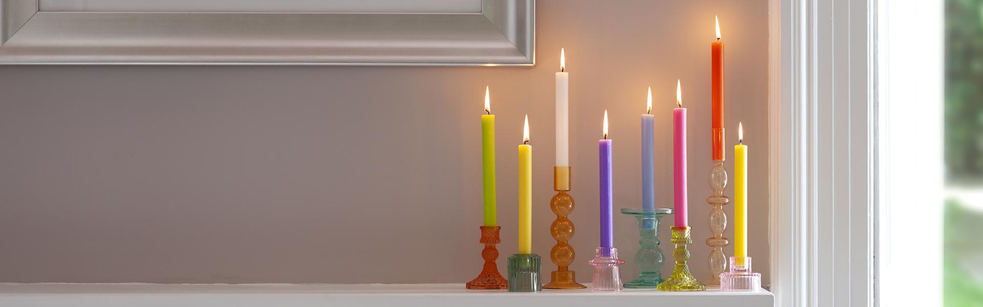 Rainbow Candles