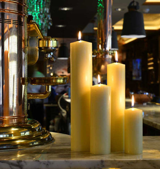 Medium Church Beeswax Pillar