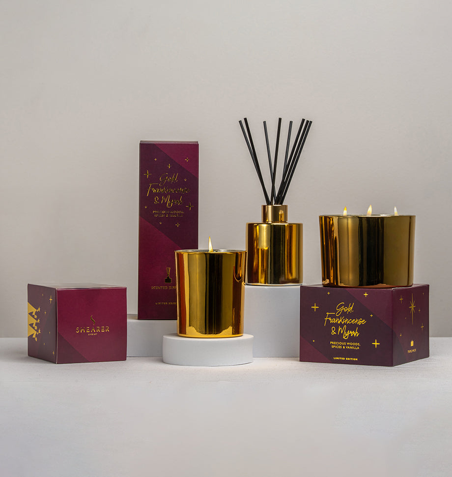 Gold, Frankincense and Myrrh Scented Diffuser in Three Kings Gift Box