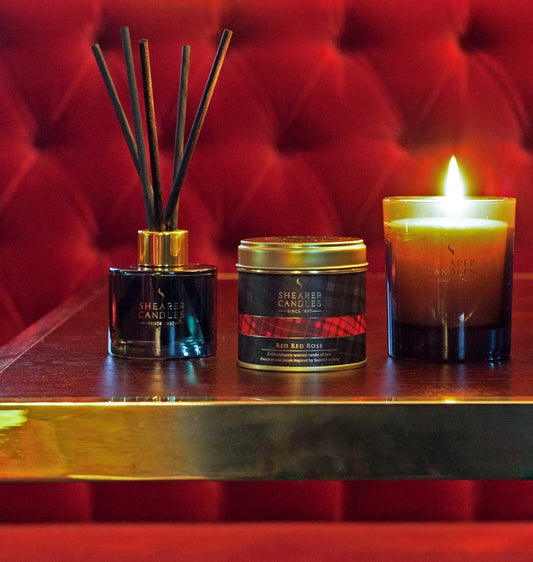 Red Red Rose Tin Candle