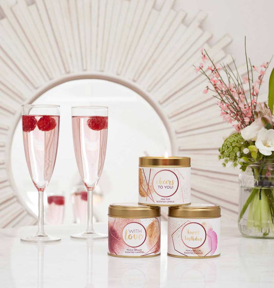 Cheers To You Large Scented Tin Candle