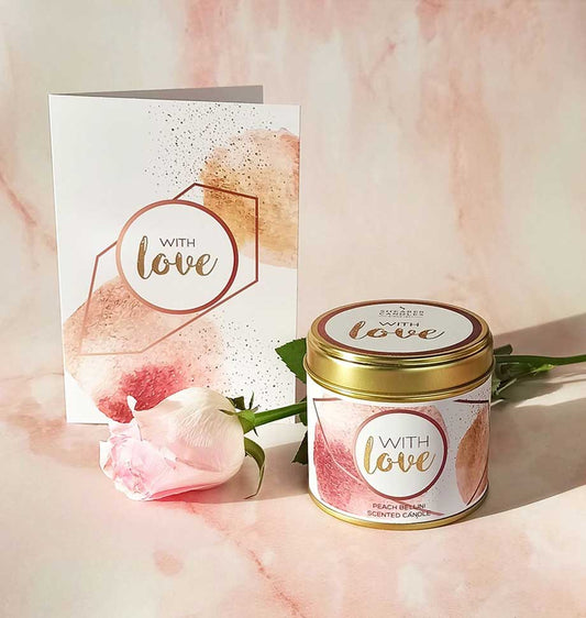With Love Large Scented Tin Candle