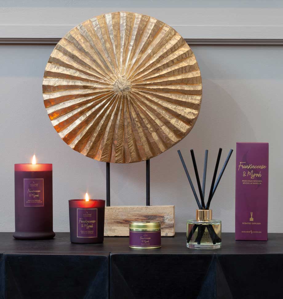 Frankincense and Myrrh Large Tin Candle