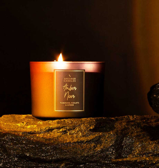 amber noir 3 wick candle