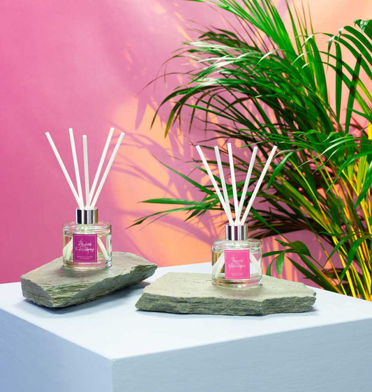 rhubarb and raspberry diffuser