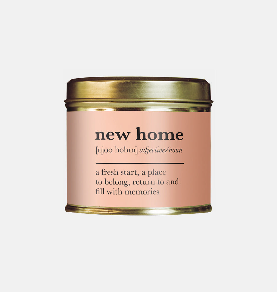 New Home Definition Large Scented Tin Candle - Shearer Candles