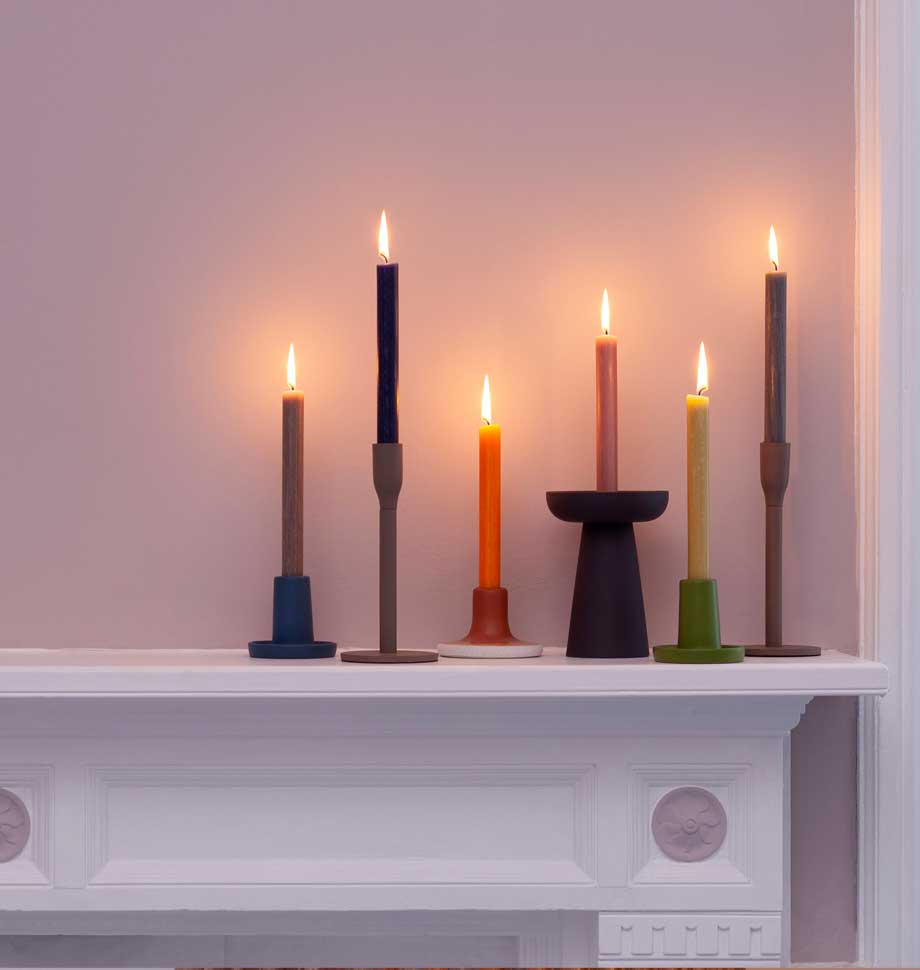 Olive 8 inch Dinner Candles x 20