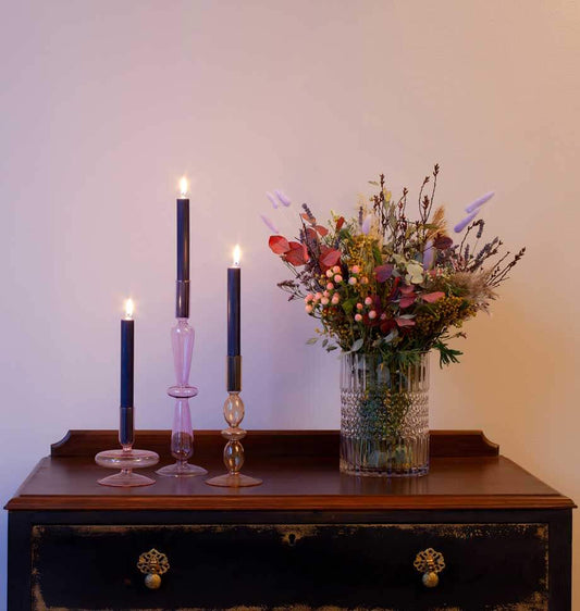 Navy 10 inch Dinner Candles x 6 - Shearer Candles