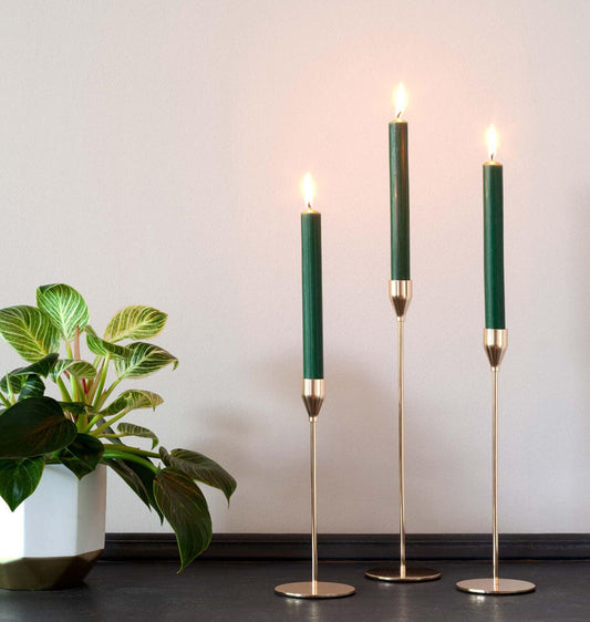 Green Dinner Candles 8 inch x 20 - Shearer Candles