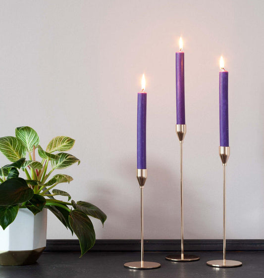 Purple 8 inch Dinner Candles x 20 - Shearer Candles