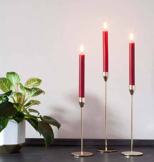 Burgundy Dinner Candles 8 inch x 20- Shearer Candles