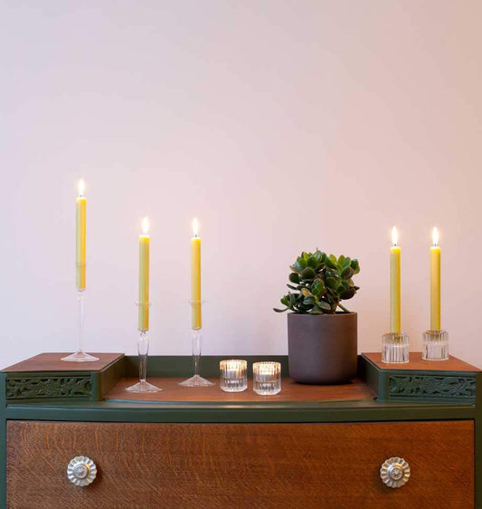 Olive 8 inch Dinner Candles x 20