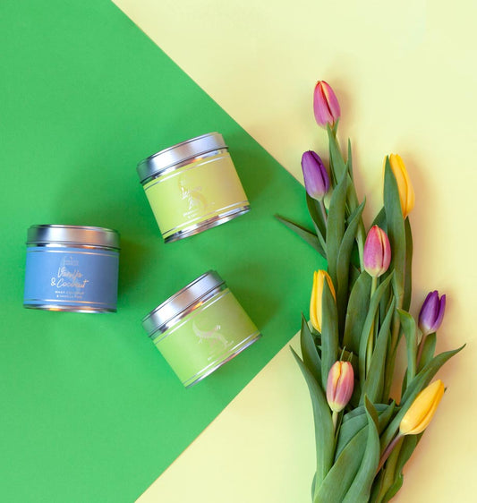 Vanilla and Coconut Large Tin Candle - Shearer Candles