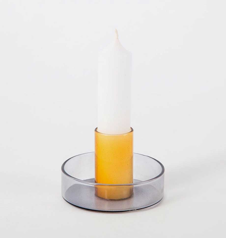 glass candlestick