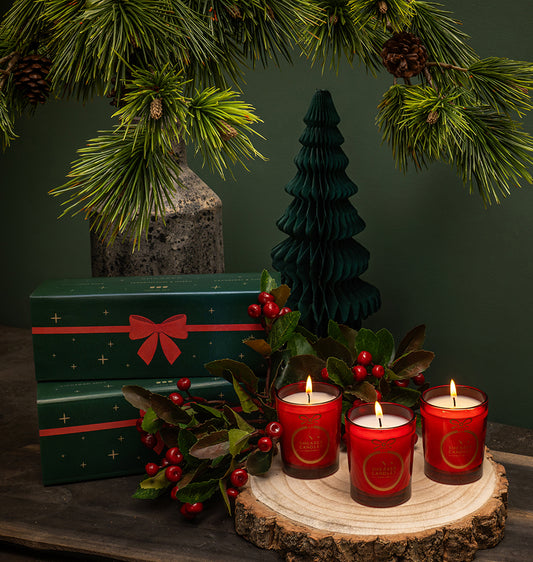 Christmas Votive Candle Set in Gift Box