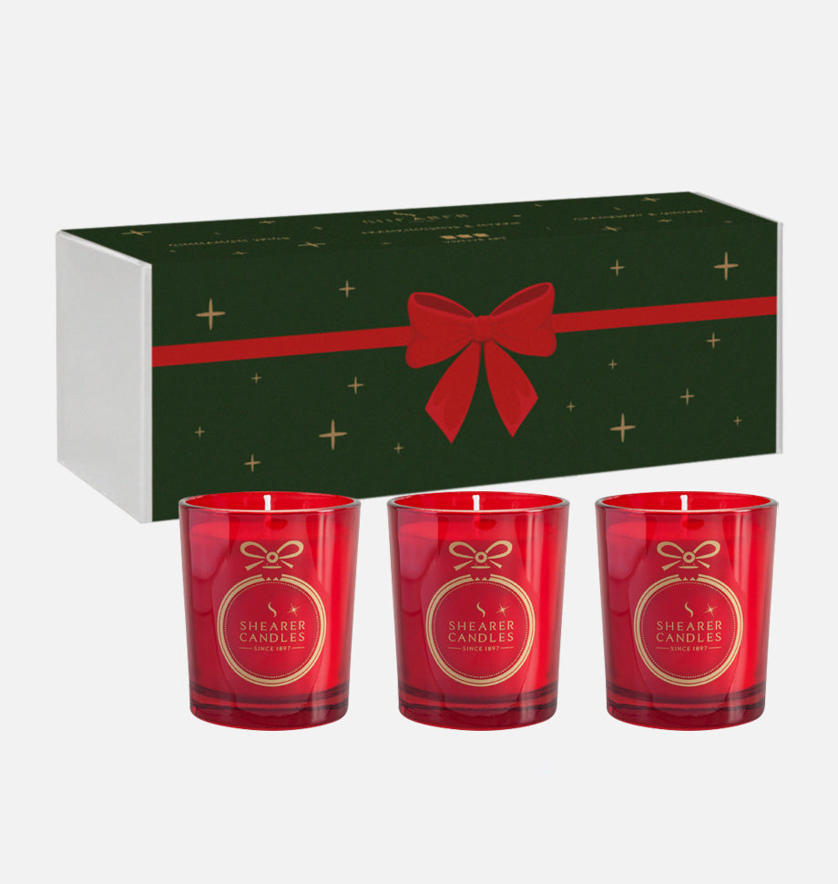Christmas Votive Candle Set in Gift Box