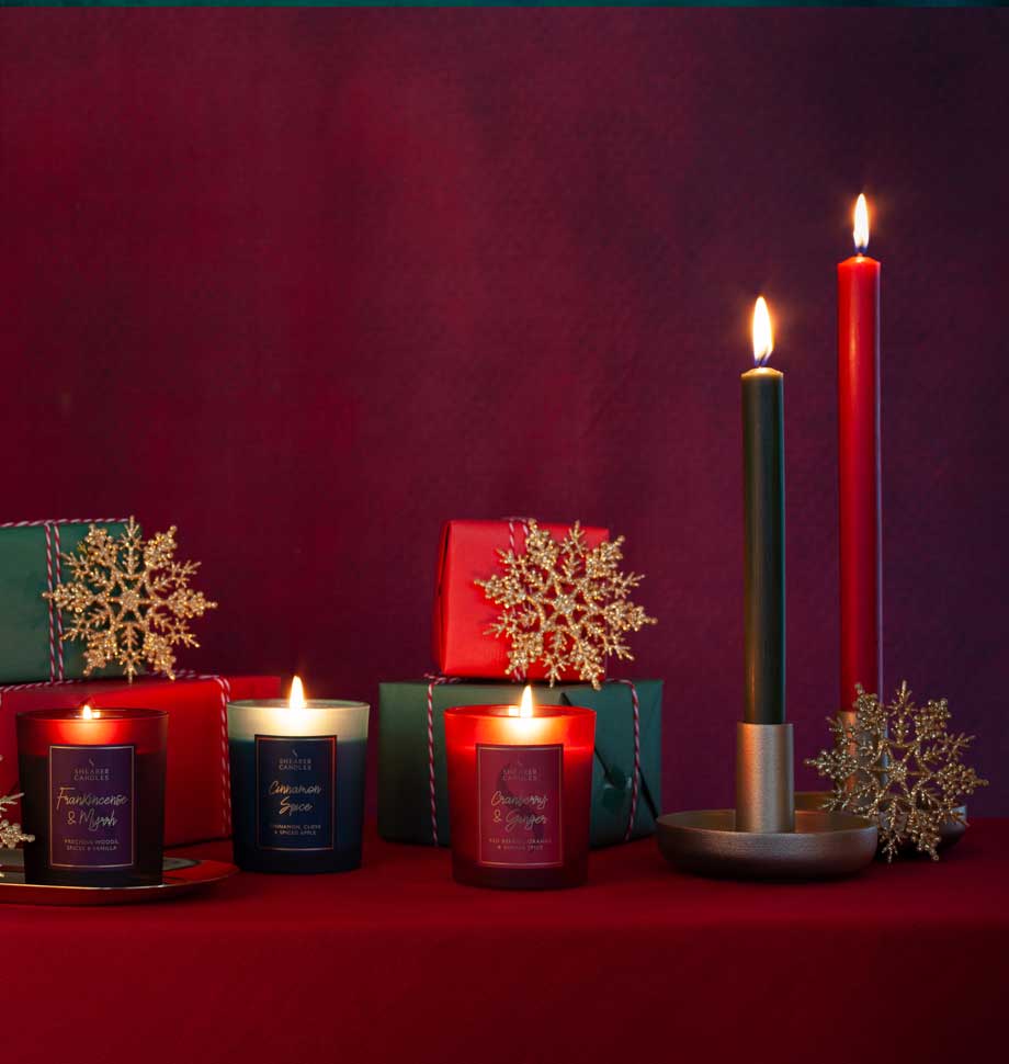 Red 10 inch Dinner Candles x 6 - Shearer Candles