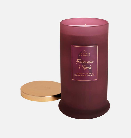 Frankincense and Myrrh Tall Pillar Jar Candle