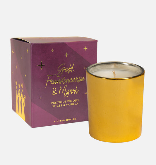 Gold, Frankincense & Myrrh Jar Candle in Three Kings Gift Box