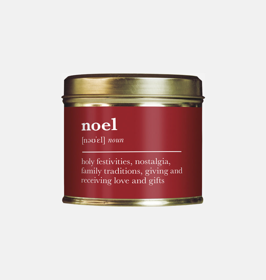 Noel Definition Christmas Large Scented Tin Candle - Shearer Candles
