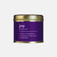 Joy Definition Christmas Large Scented Tin Candle - Shearer Candles
