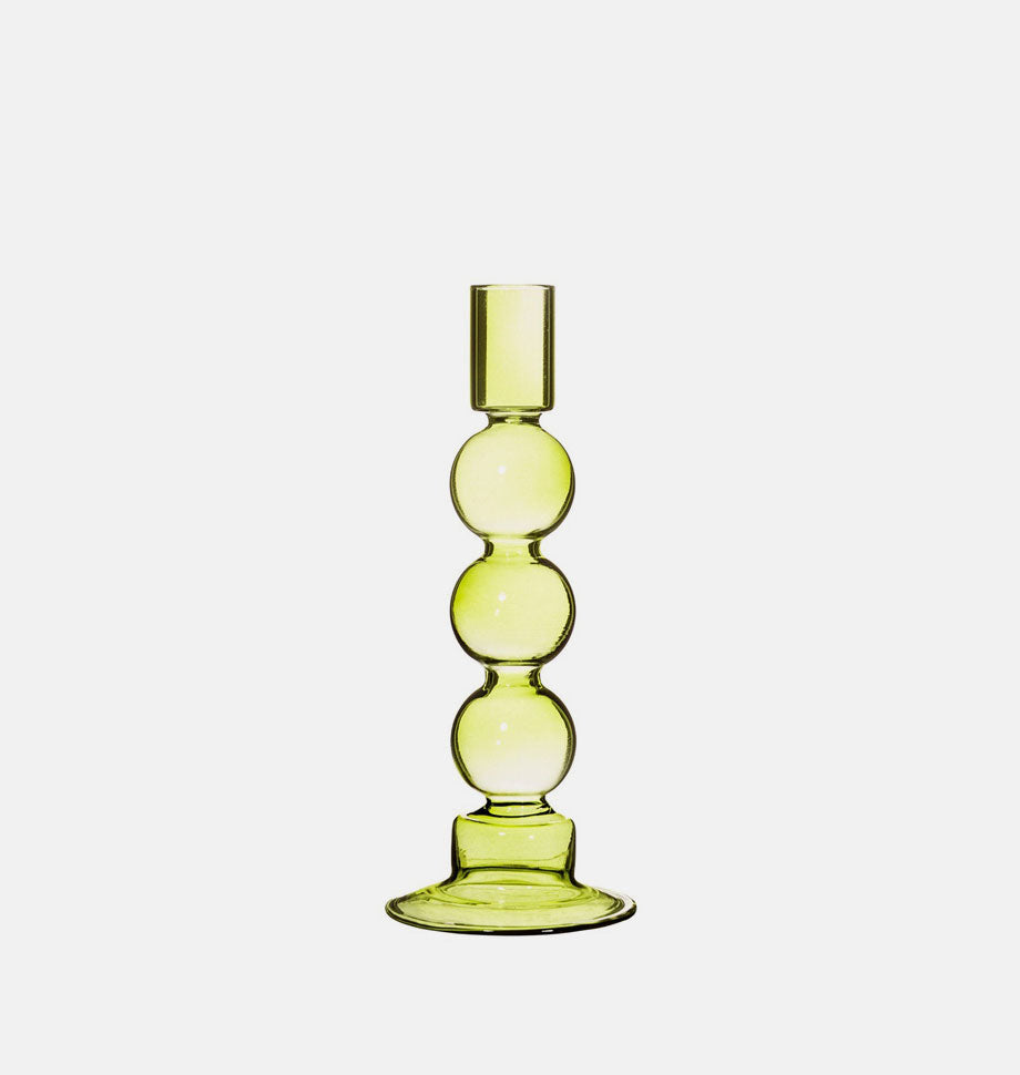 Olive Green Bubble Candle Holder