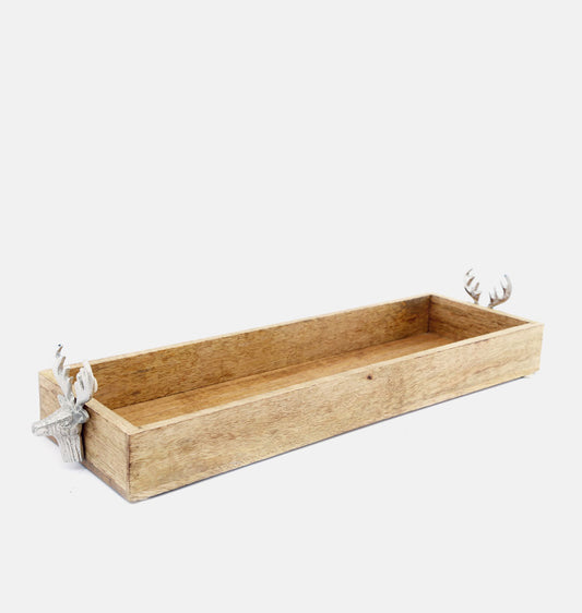 Stag Wooden Display Tray