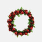 Red Berry Candle Ring Wreath