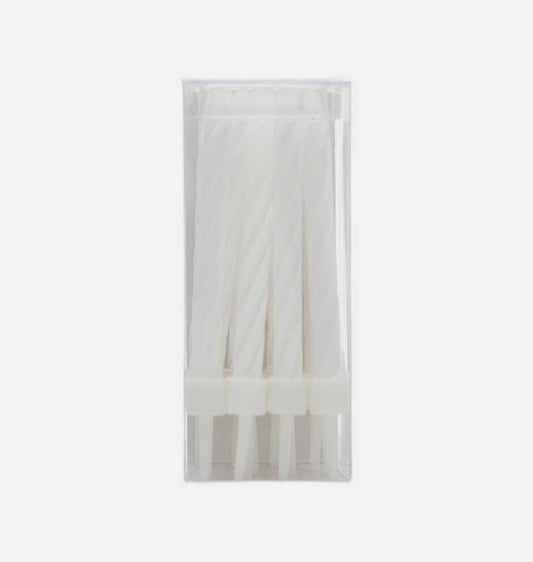 White Birthday Candles - Shearer Candles