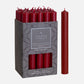 Burgundy Dinner Candles 8 inch x 20- Shearer Candles