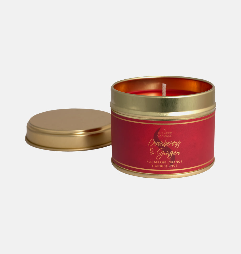 Cranberry and Ginger Small Tin Candle