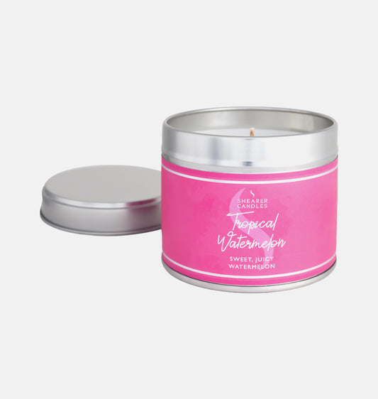 Tropical Watermelon Large Tin Candle