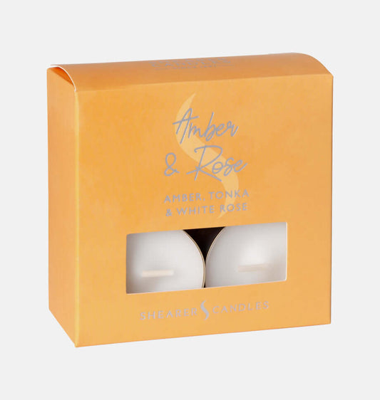 Amber and Rose Tealights